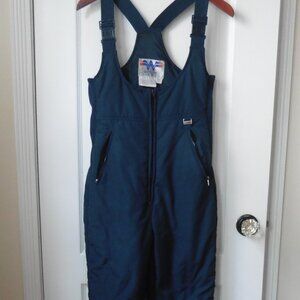 White Fir Sunnyvale, CA Blue Ski Bibs Snow Suit Vintage 12 = S/M